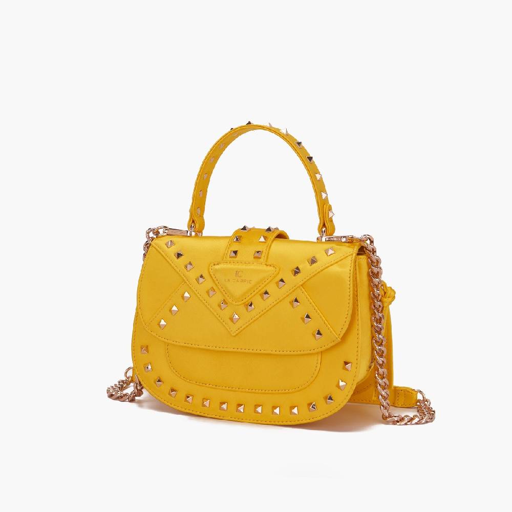 La Carrie BORSA A MANO THUNDER YELLOW Nuovo