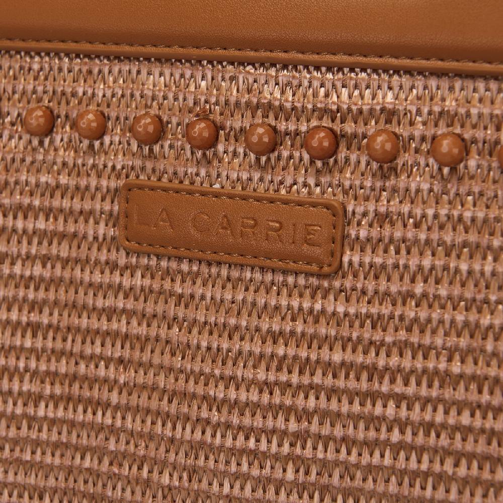 La Carrie BORSA SHOPPING MALIBU CUOIO Grande vendita