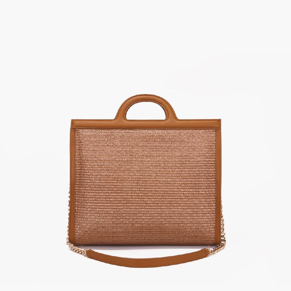 La Carrie BORSA SHOPPING MALIBU CUOIO Grande vendita