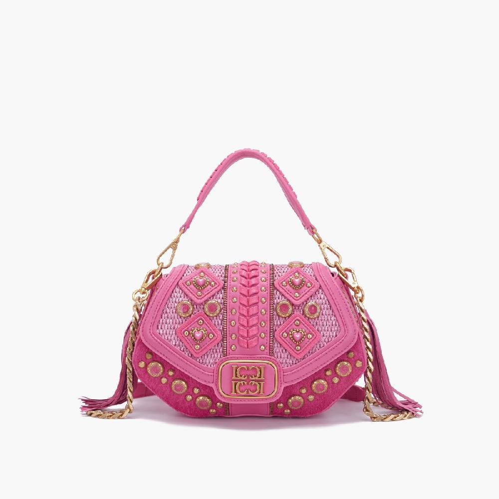 La Carrie BORSA A MANO FICUS FUXIA Sconto