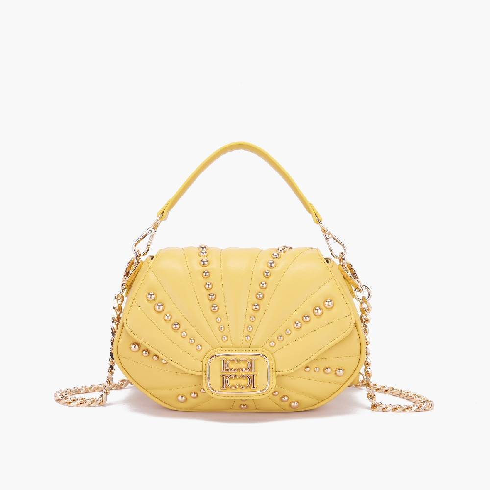La Carrie BORSA A MANO OYSTER YELLOW Acquista Ora