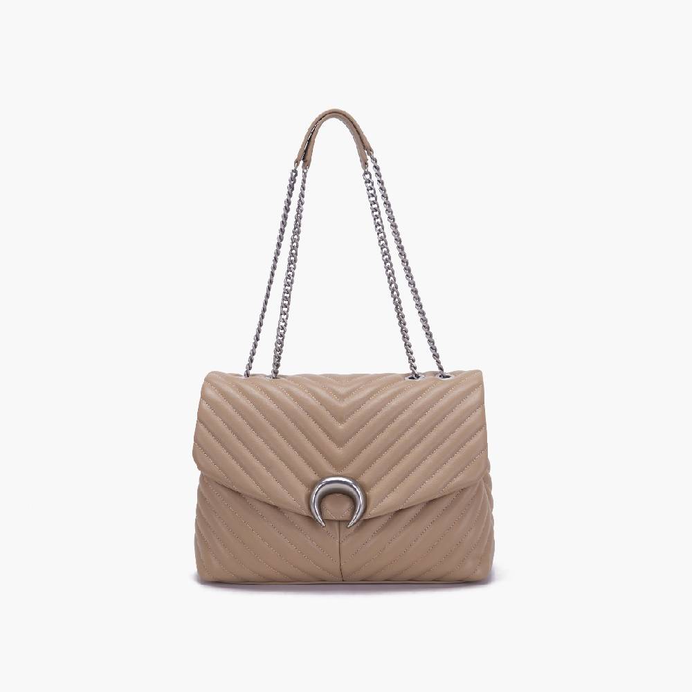 La Carrie BORSA A SPALLA MOONLIGHT TAUPE