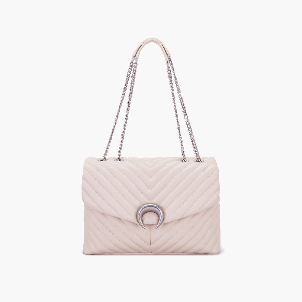 La Carrie BORSA A SPALLA MOONLIGHT IVORY