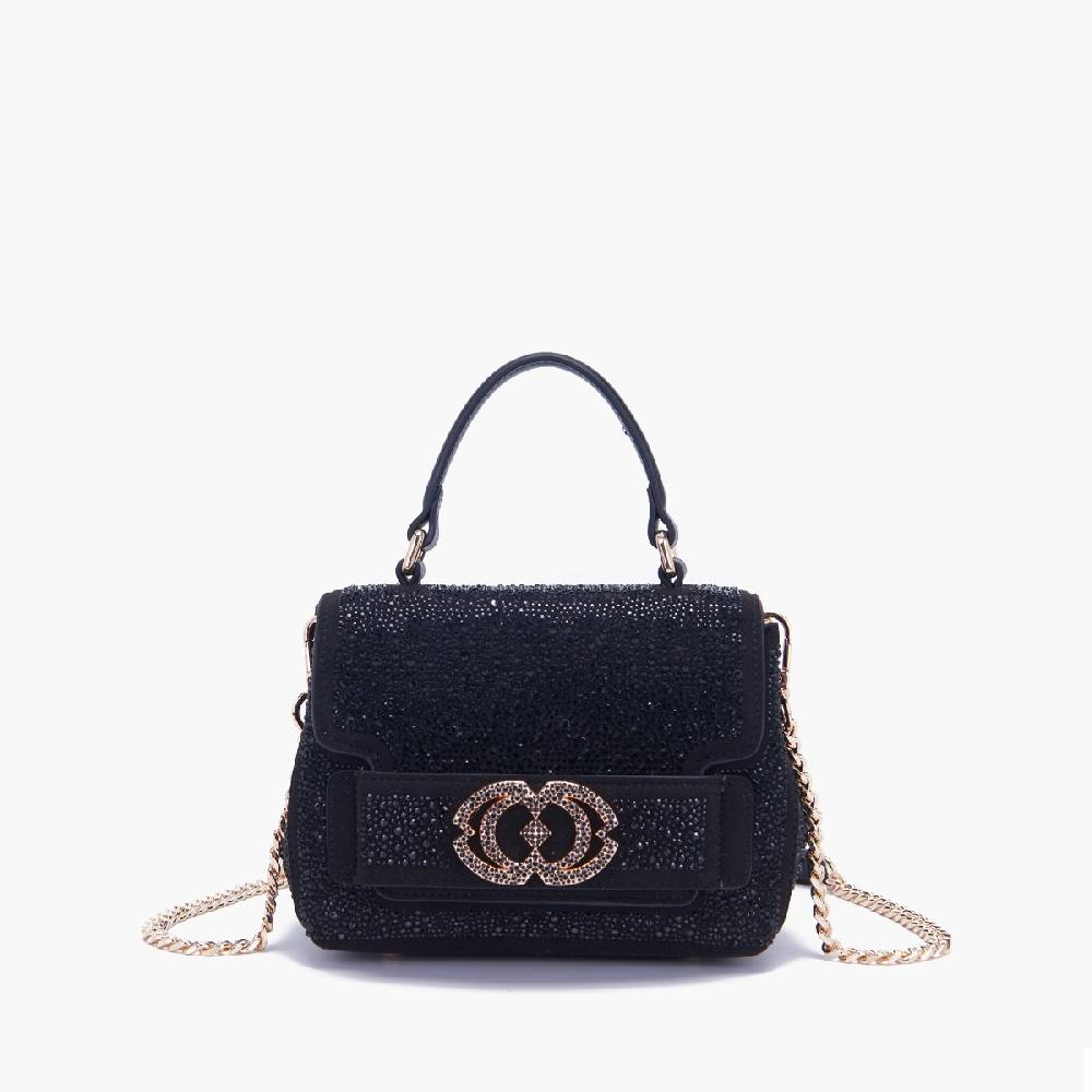 La Carrie BORSA A MANO LOGO NERA Shopping Online