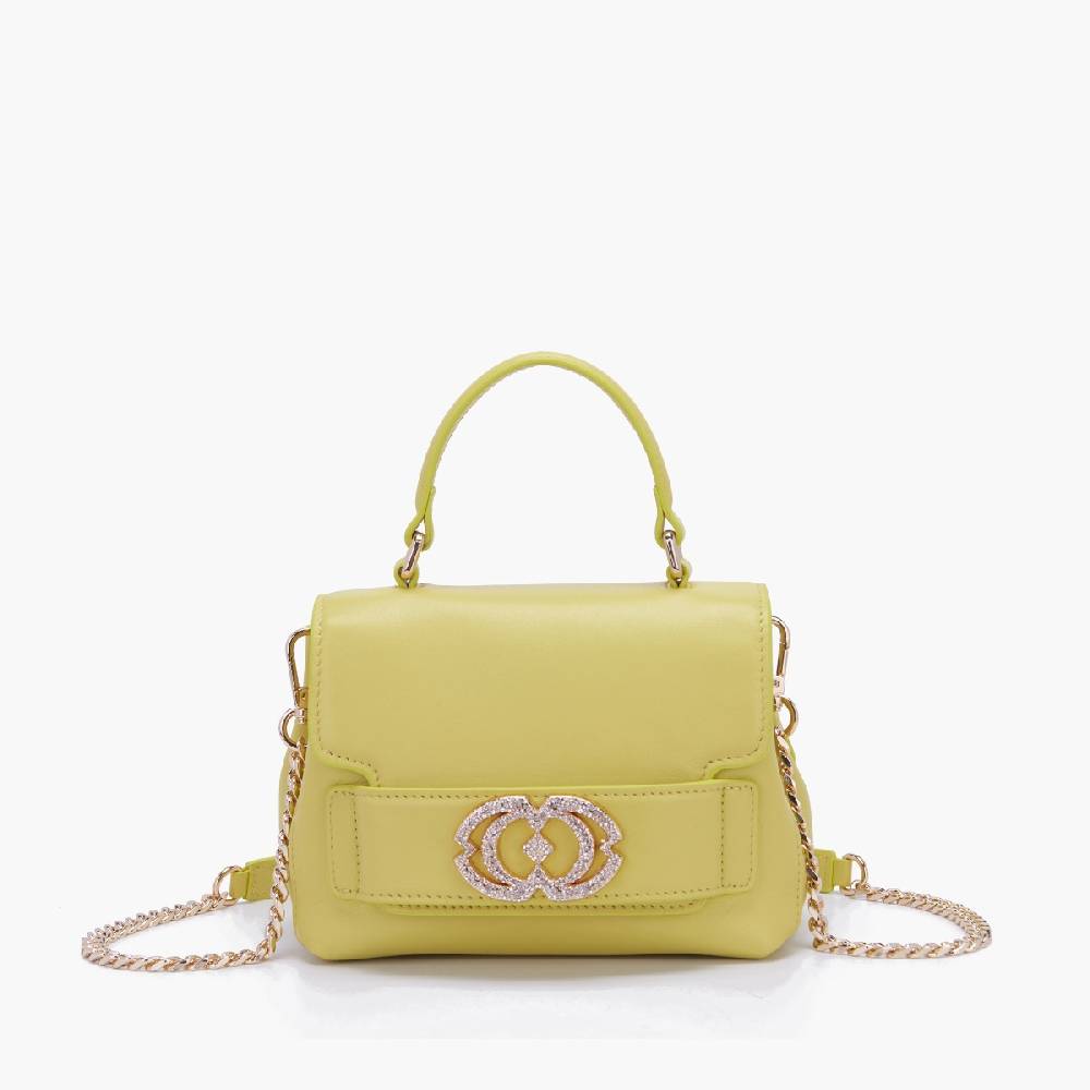 La Carrie BORSA A MANO LOGO GIALLA Offerte