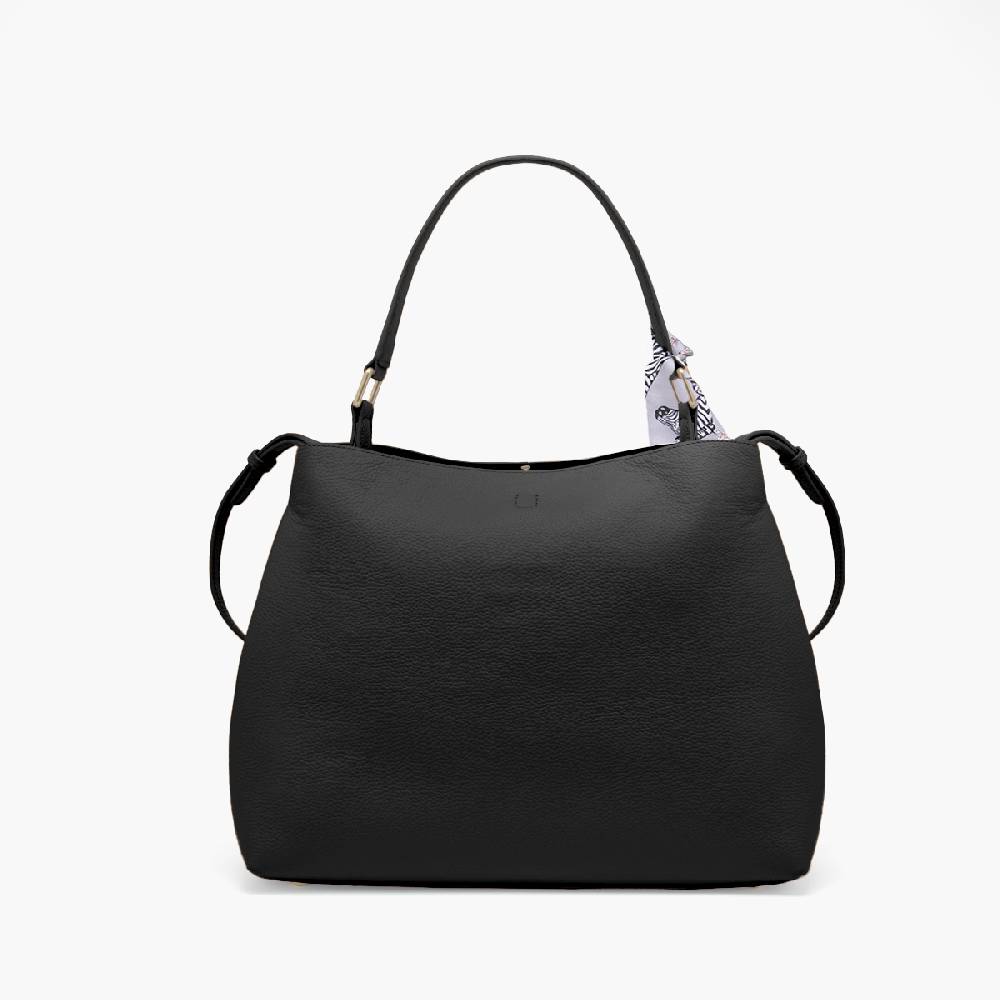 La Carrie BORSA SHOPPING DRILLED NERA Qualità Garantita