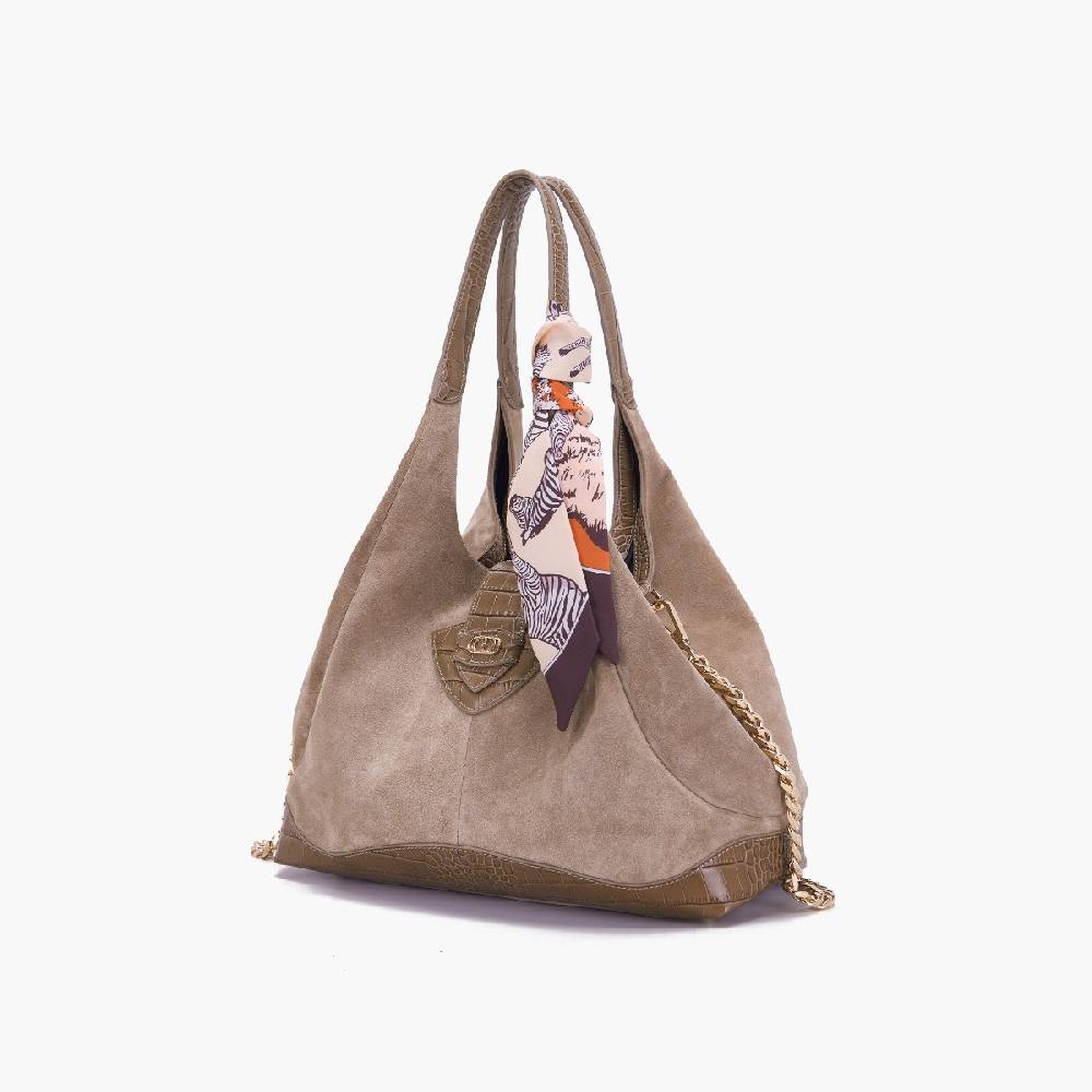 La Carrie BORSA SHOPPING TEMPEST TAUPE Acquista Ora