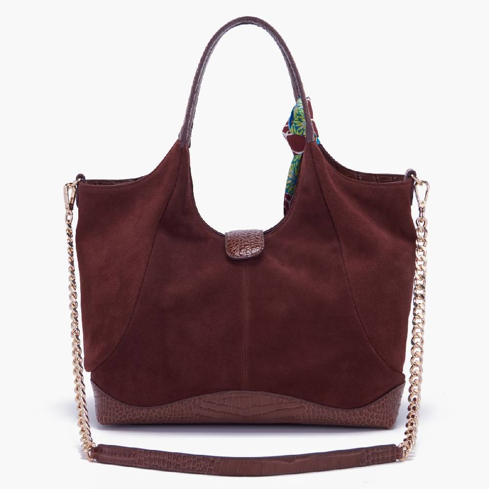 La Carrie BORSA SHOPPING TEMPEST BROWN Consegna Veloce