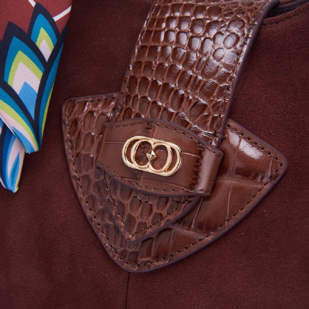 La Carrie BORSA SHOPPING TEMPEST BROWN Consegna Veloce