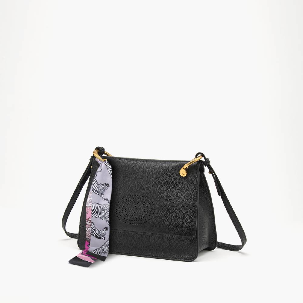 La Carrie BORSA A SPALLA DRILLED NERA Novità