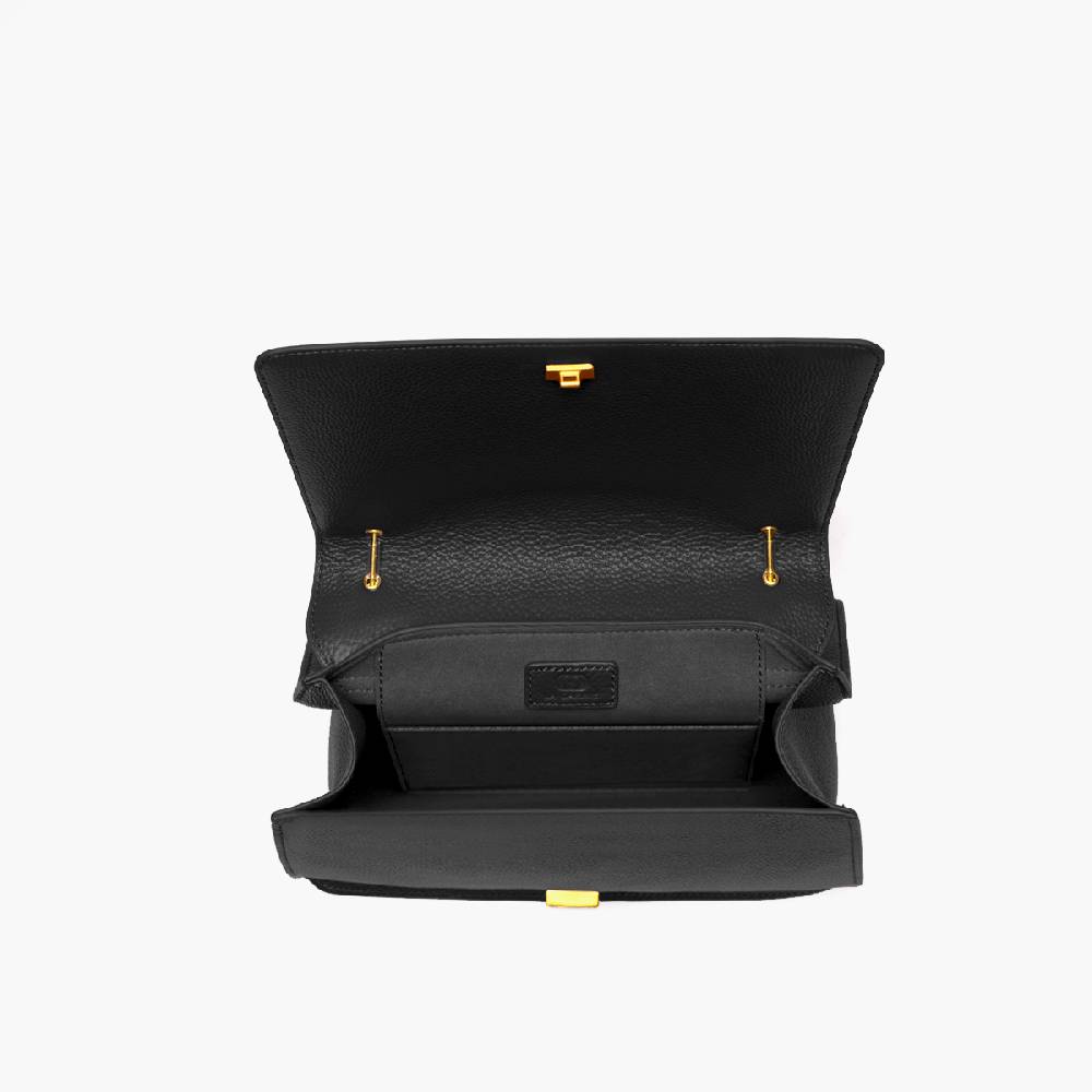La Carrie BORSA A SPALLA DRILLED NERA Novità