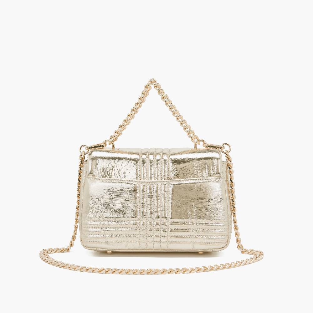 La Carrie BORSA A MANO SHINY GOLD Economico