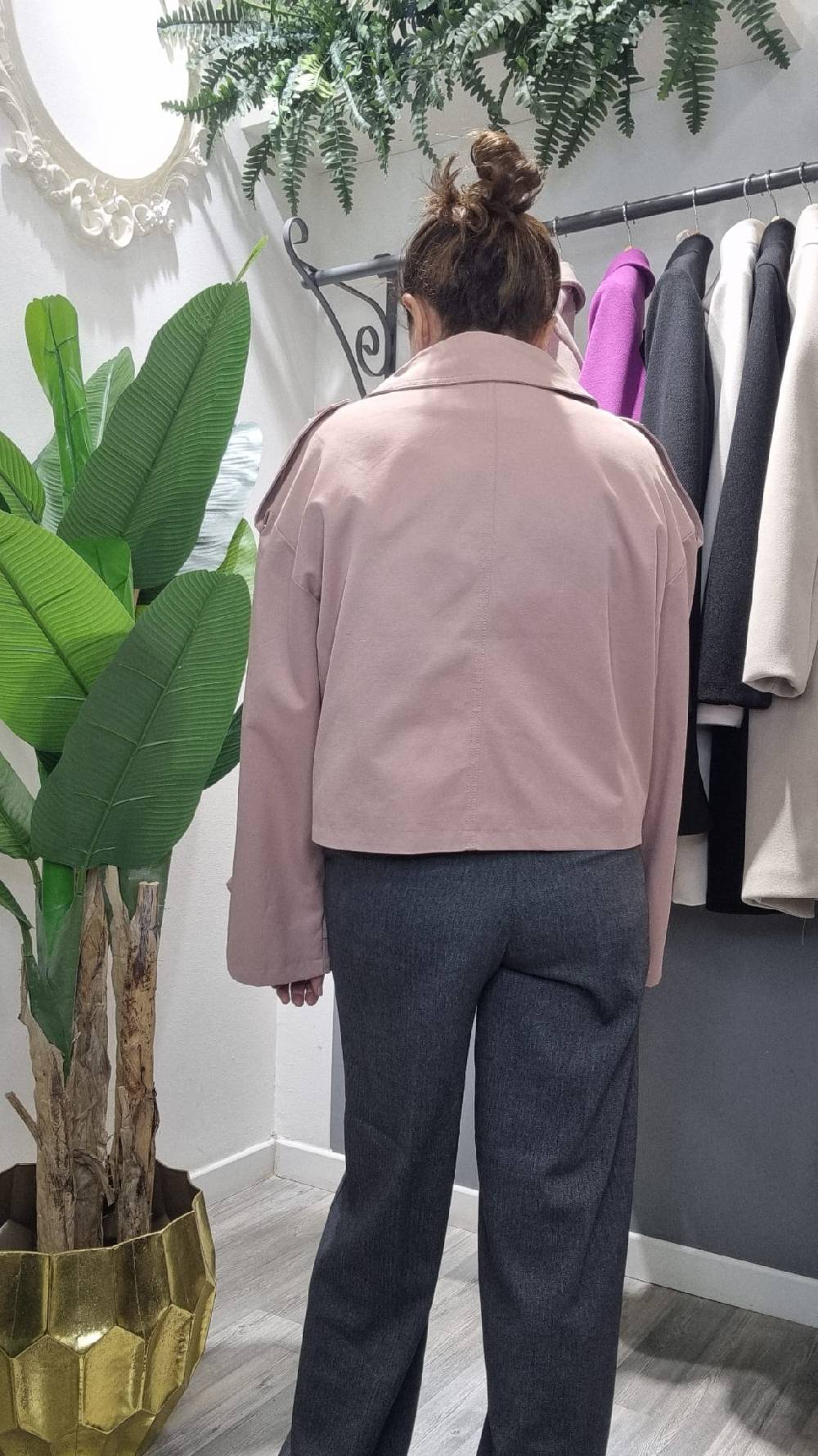 Le Chicche Trench Rosa Qualità