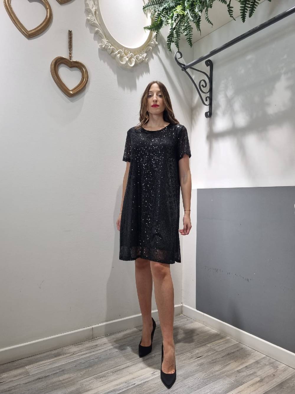 Le Chicche Abito Paillettes In Linea