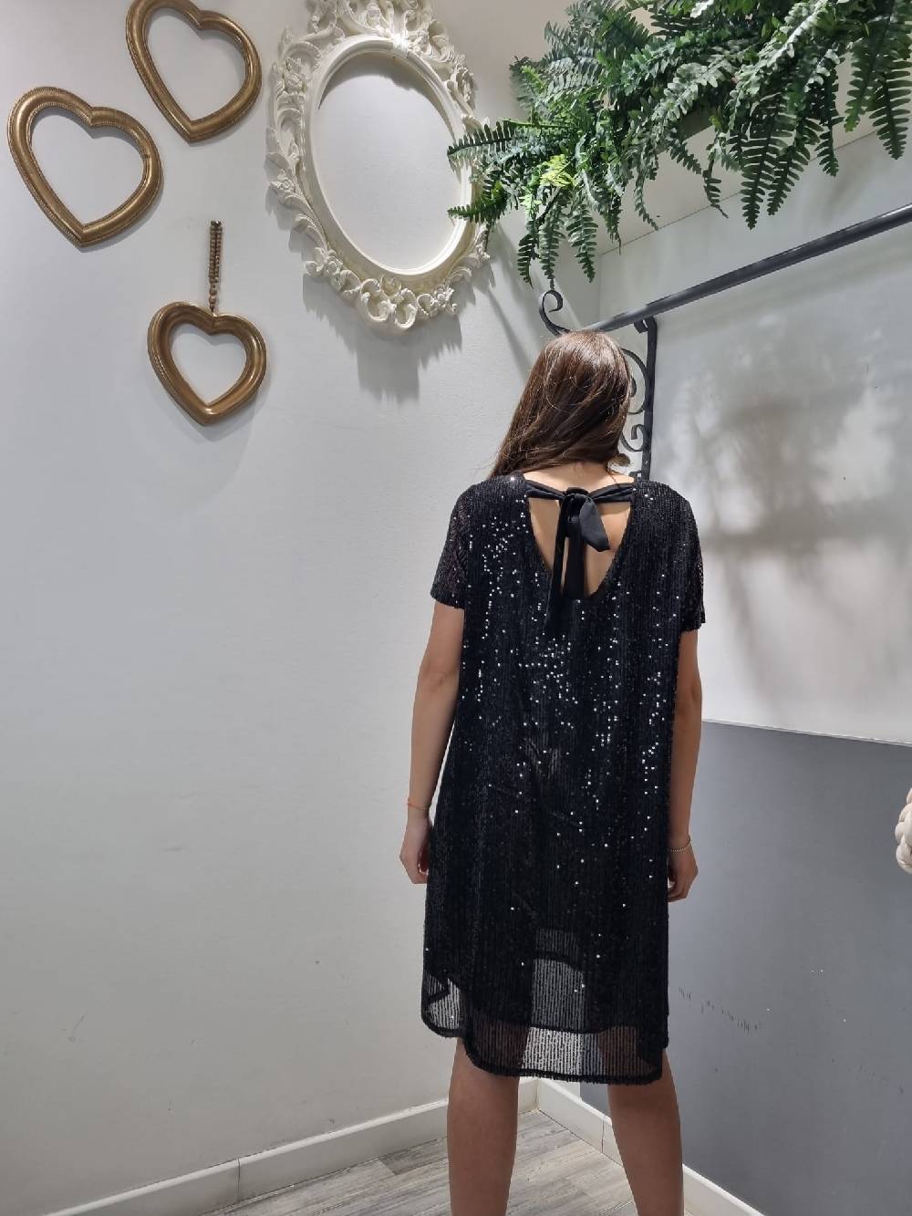 Le Chicche Abito Paillettes In Linea