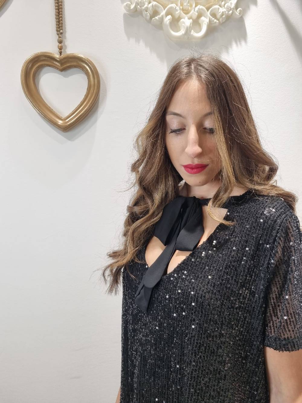 Le Chicche Abito Paillettes In Linea