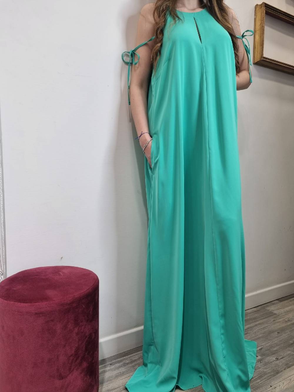 Le Chicche Abito Verde Acqua 700 Shopping Online