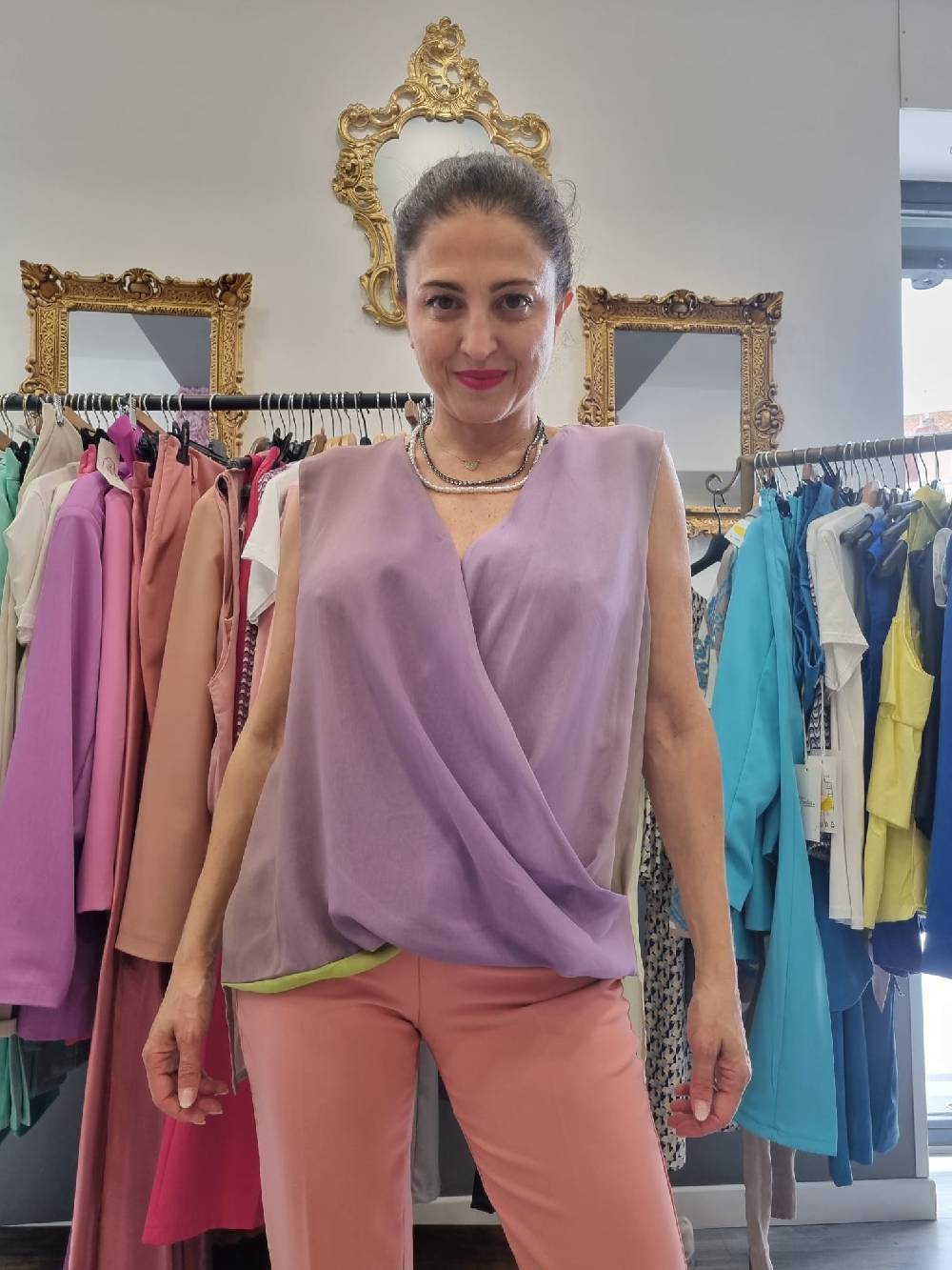 Le Chicche Blusa Bicolor Soddisfazione Garantita