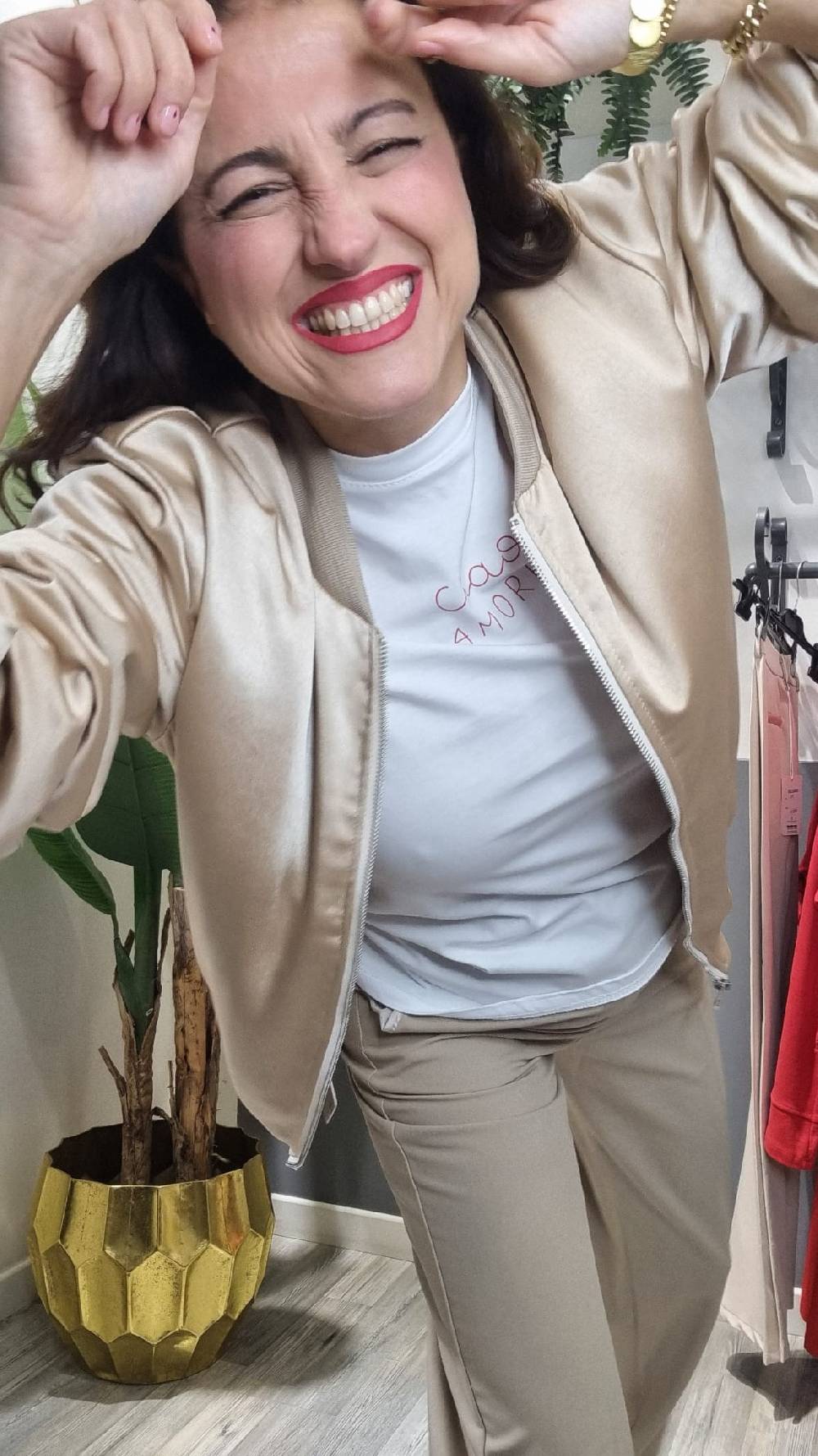 Le Chicche Bomber Rosa Satinato Outlet
