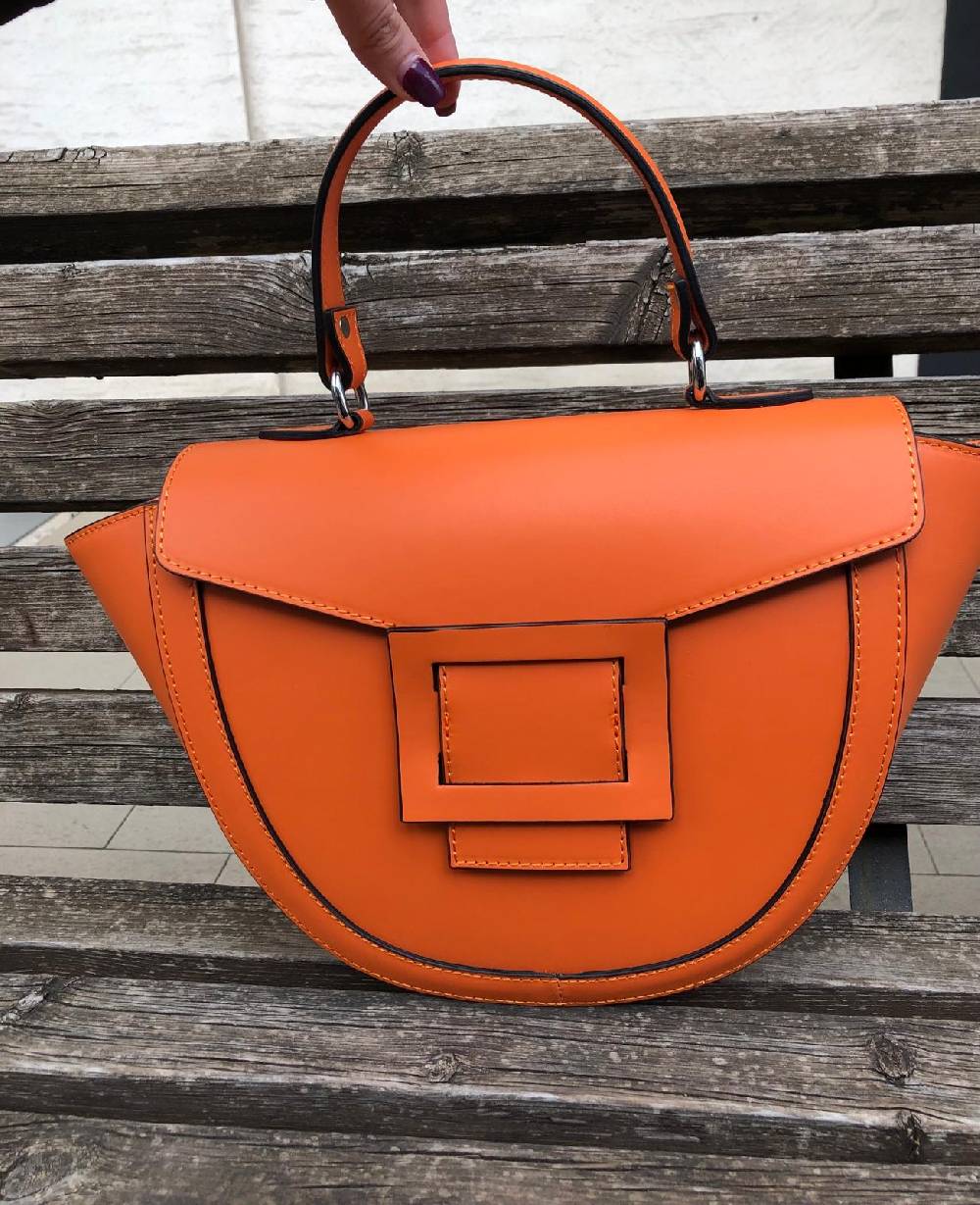 Le Chicche Borsa Mezza Luna Pelle Vendita Calda