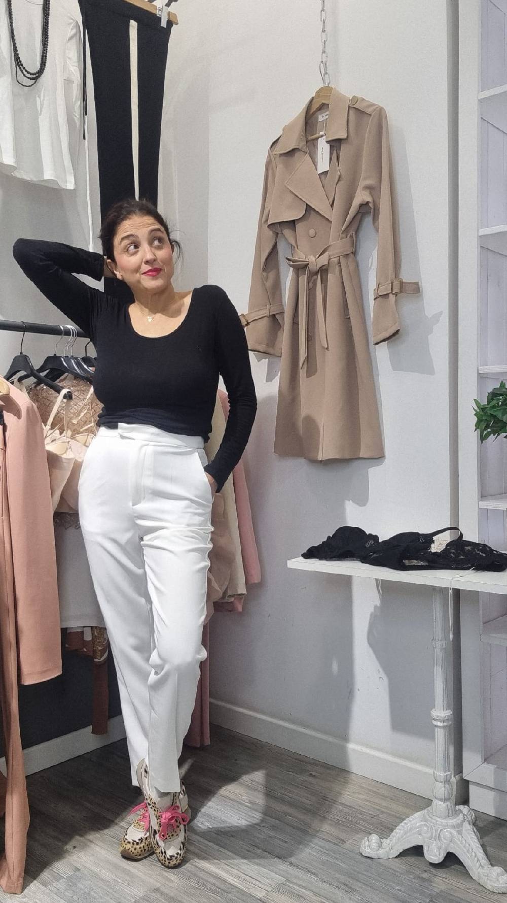 Le Chicche Tailleur Bianco Giacca Nuova