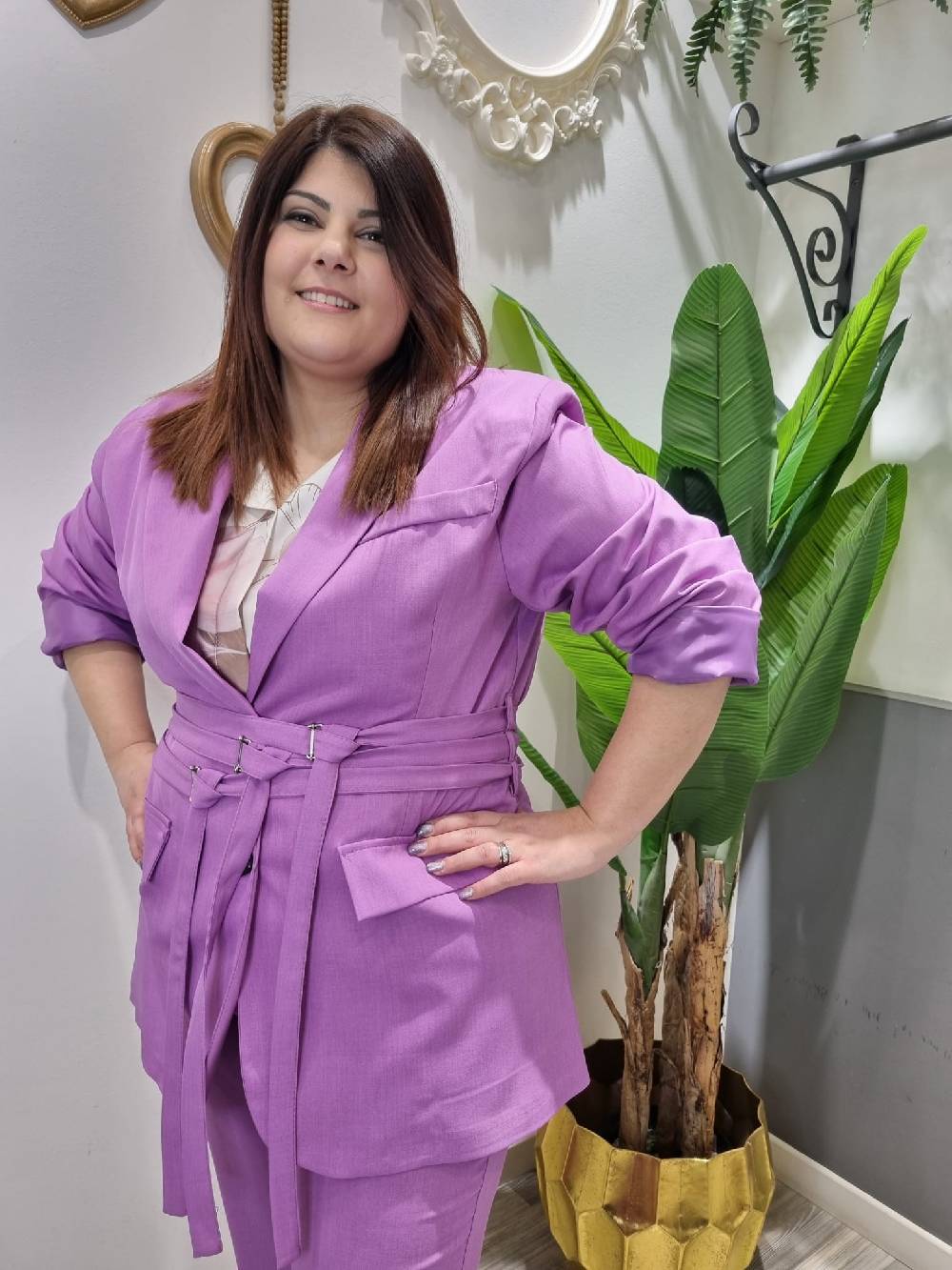 Le Chicche Tailleur Lilla Curvy Giacca 2025