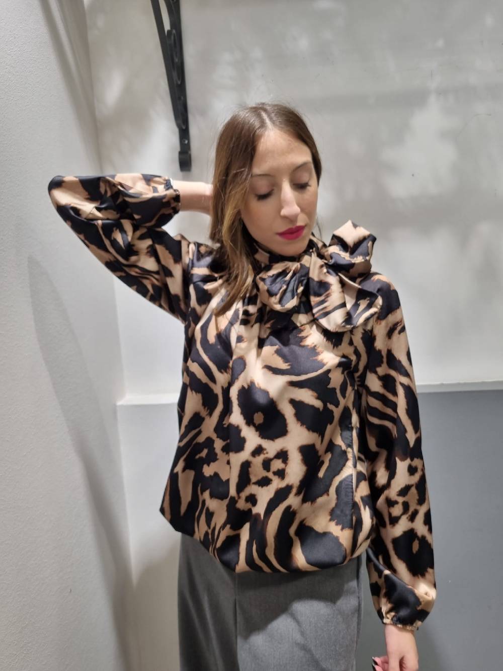 Le Chicche Blusa Fiocco Fantasia Qualità