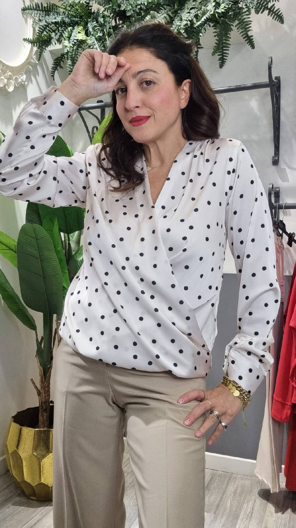 Le Chicche Blusa Incrocio Fantasia Vendita