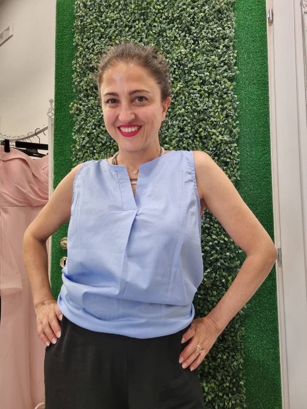 Le Chicche Blusa Smanicata Cotone Soddisfazione Garantita