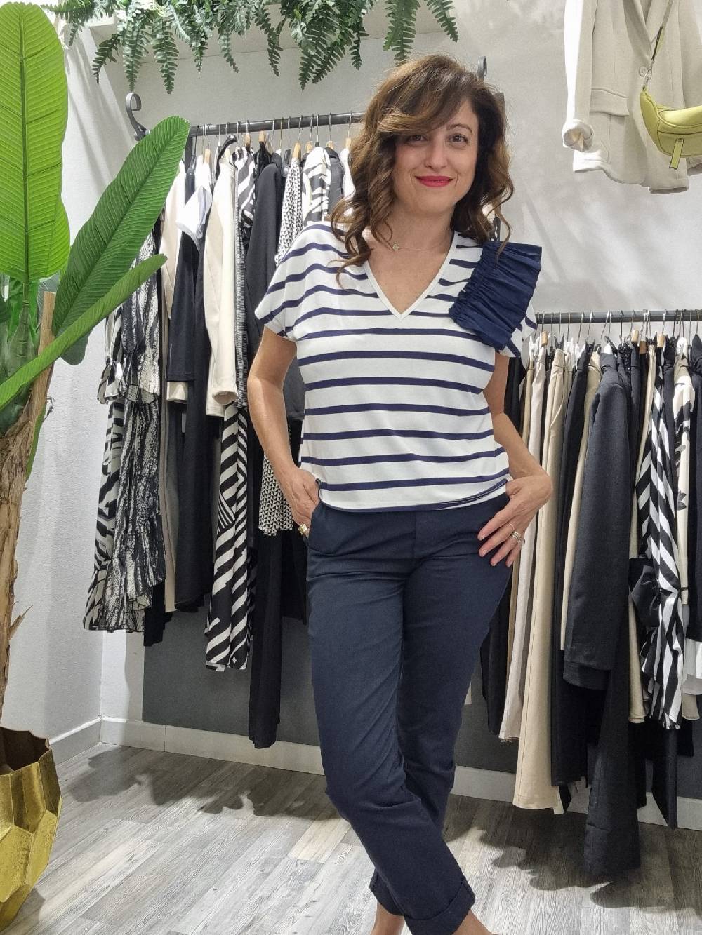 Le Chicche T-shirt Righe 416 In Linea