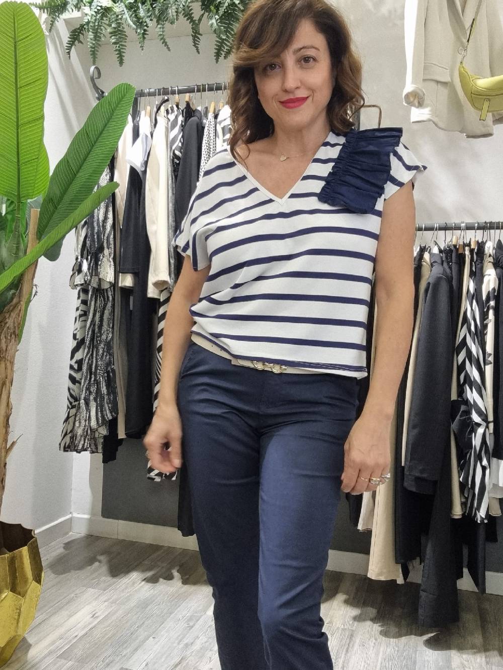 Le Chicche T-shirt Righe 416 In Linea