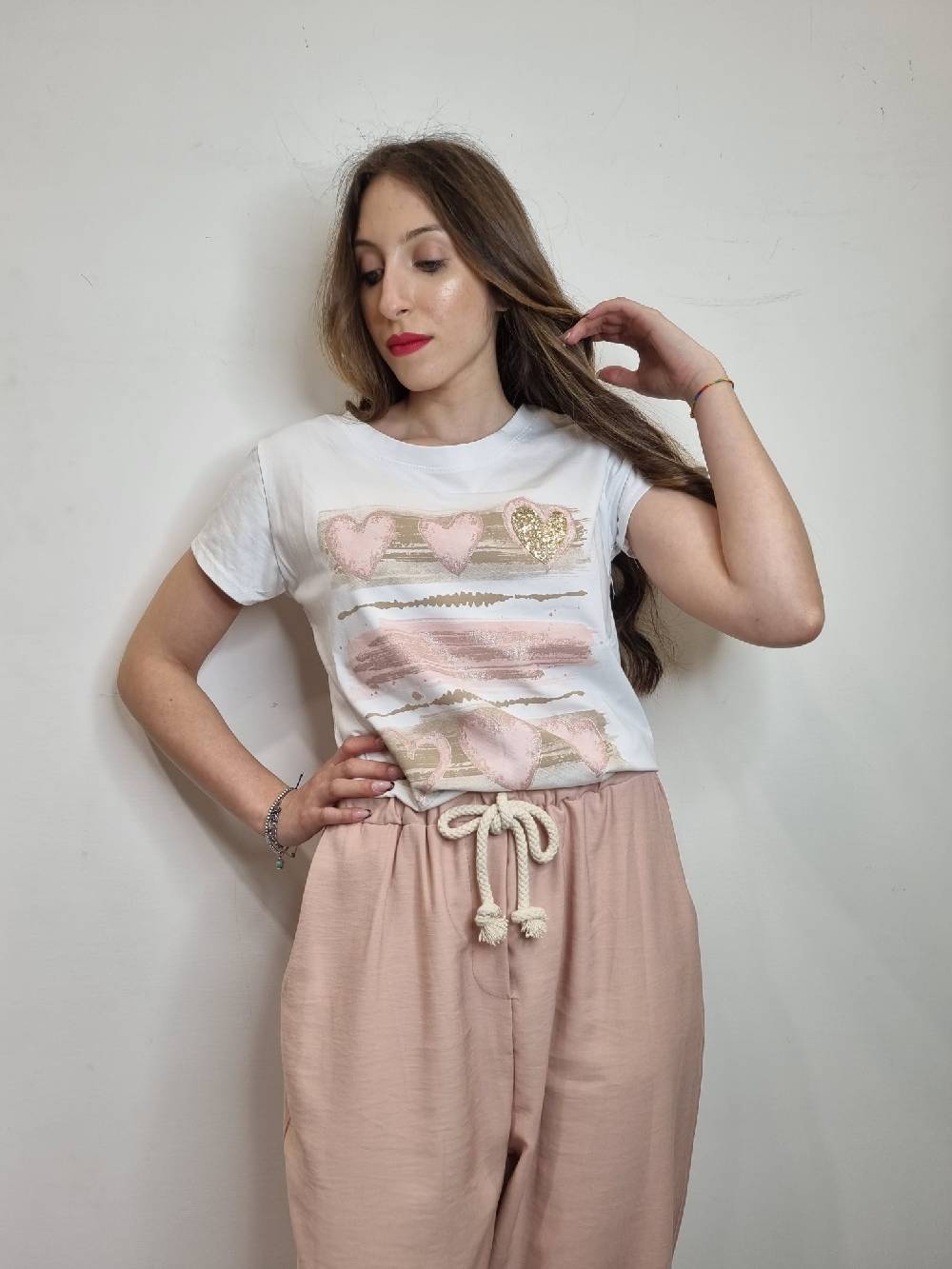 Le Chicche T-shirt Cuori 988 Qualità