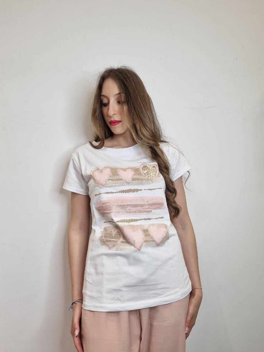 Le Chicche T-shirt Cuori 988 Qualità