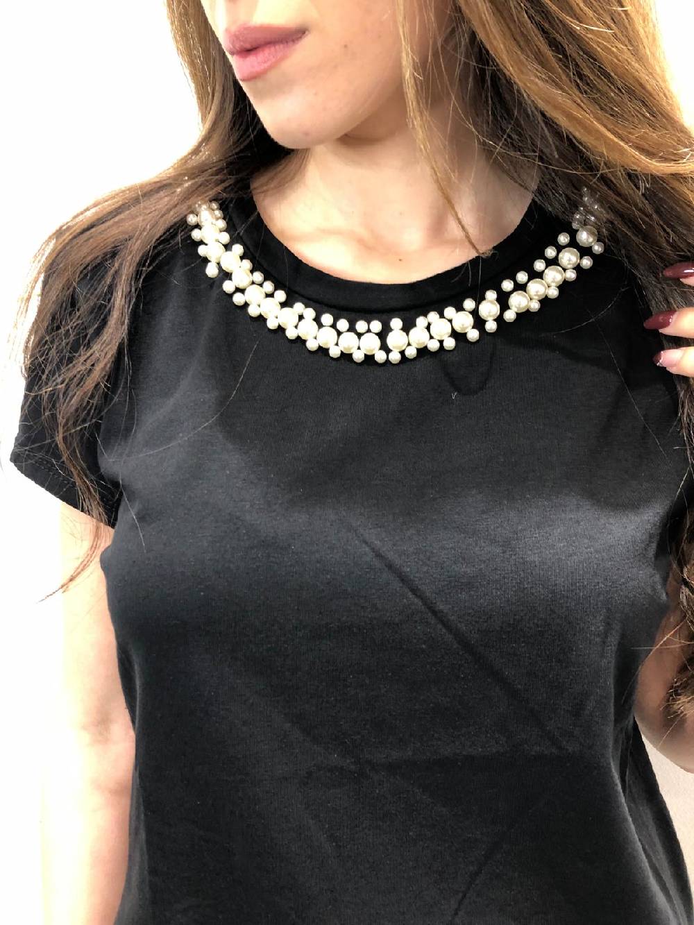 Le Chicche T-shirt Girocollo Perle Acquista Ora