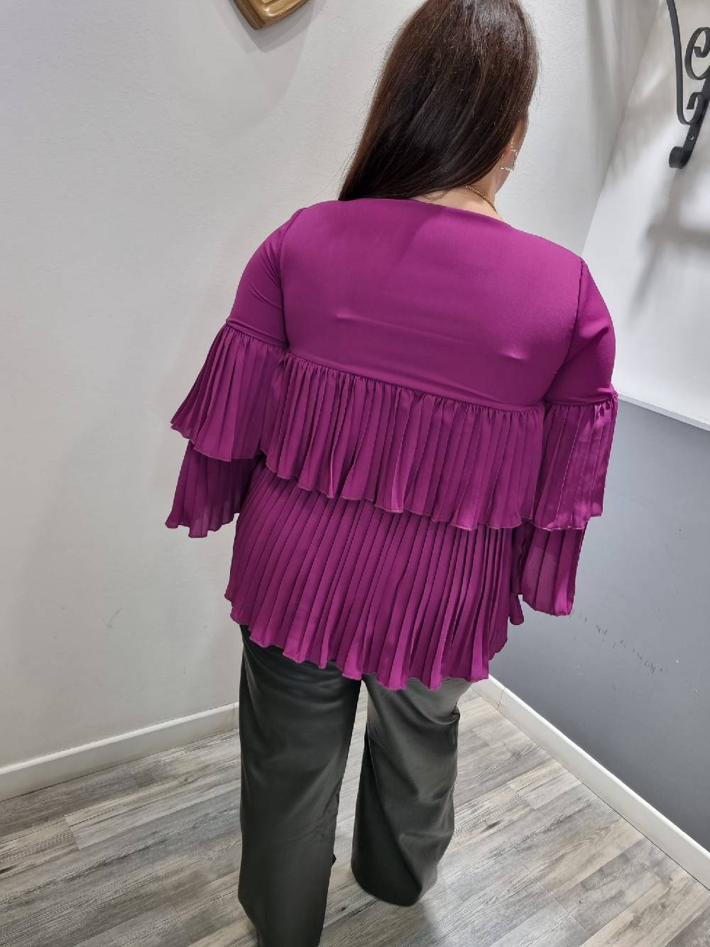 Le Chicche Camicia effetto Plissè Presa