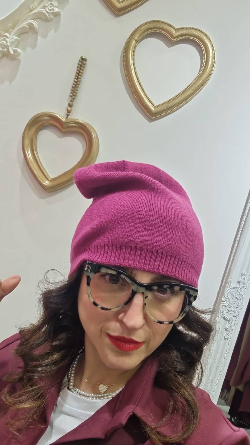 Le Chicche Cappello Cuffia Peonia Consegna Veloce