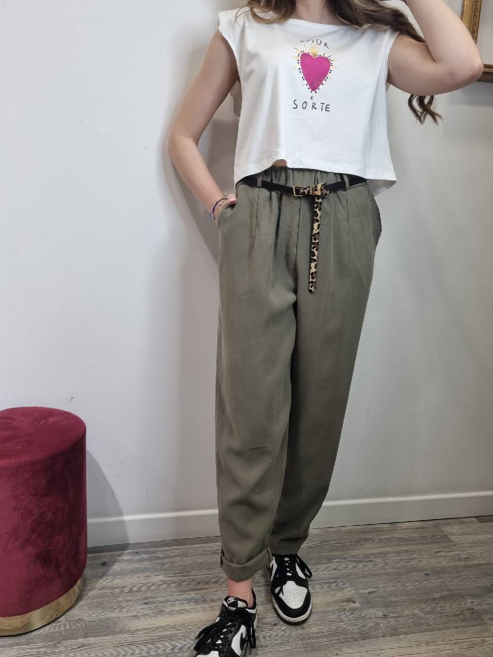 Le Chicche T-shirt “Amor e Sorte” Nuova