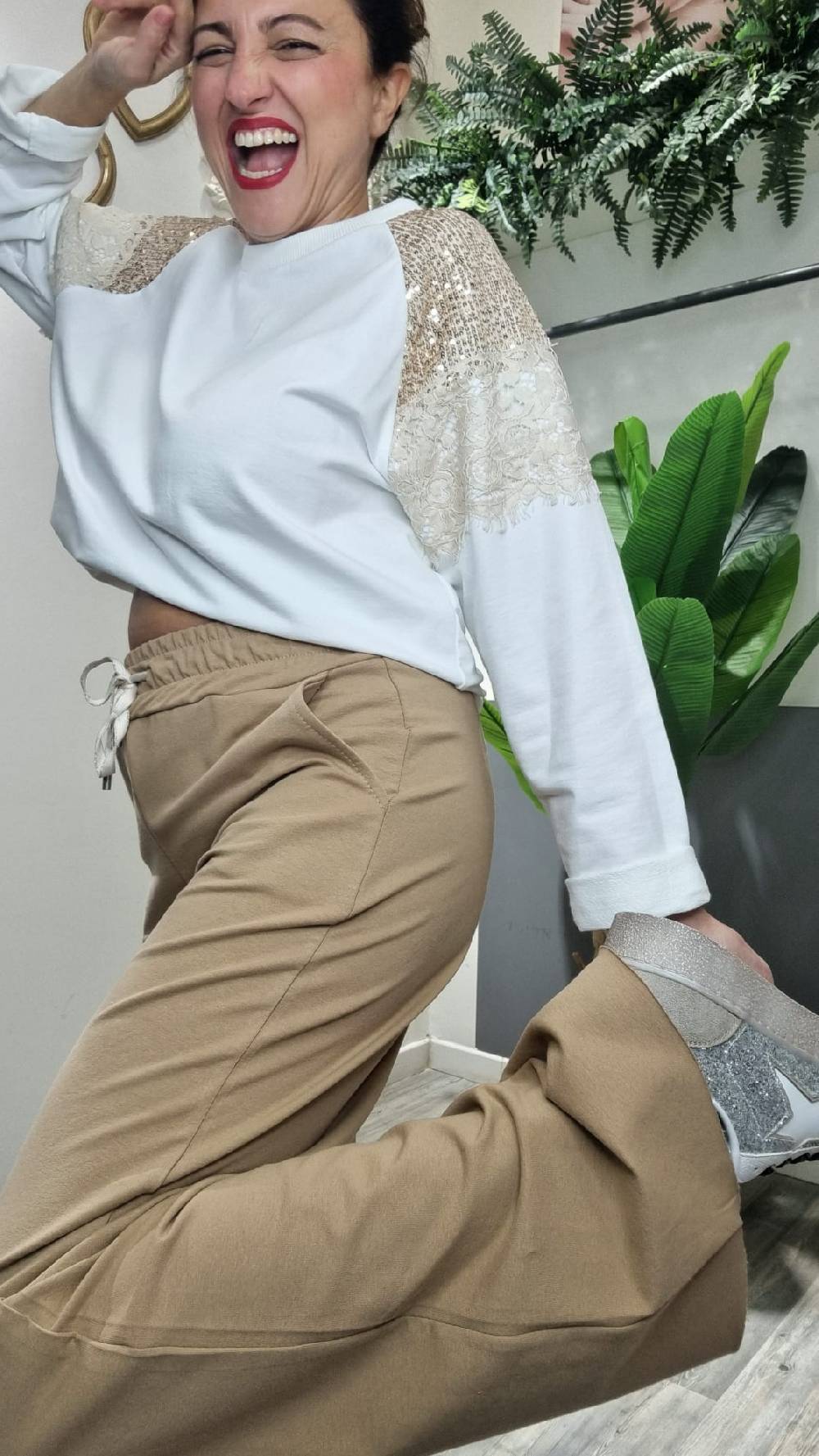Le Chicche Pantalone Palazzo 102 Prezzo Ridotto