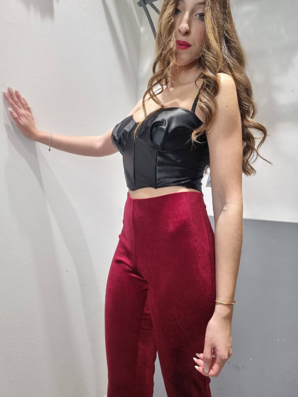 Le Chicche Pantalone Velluto Zampa Online