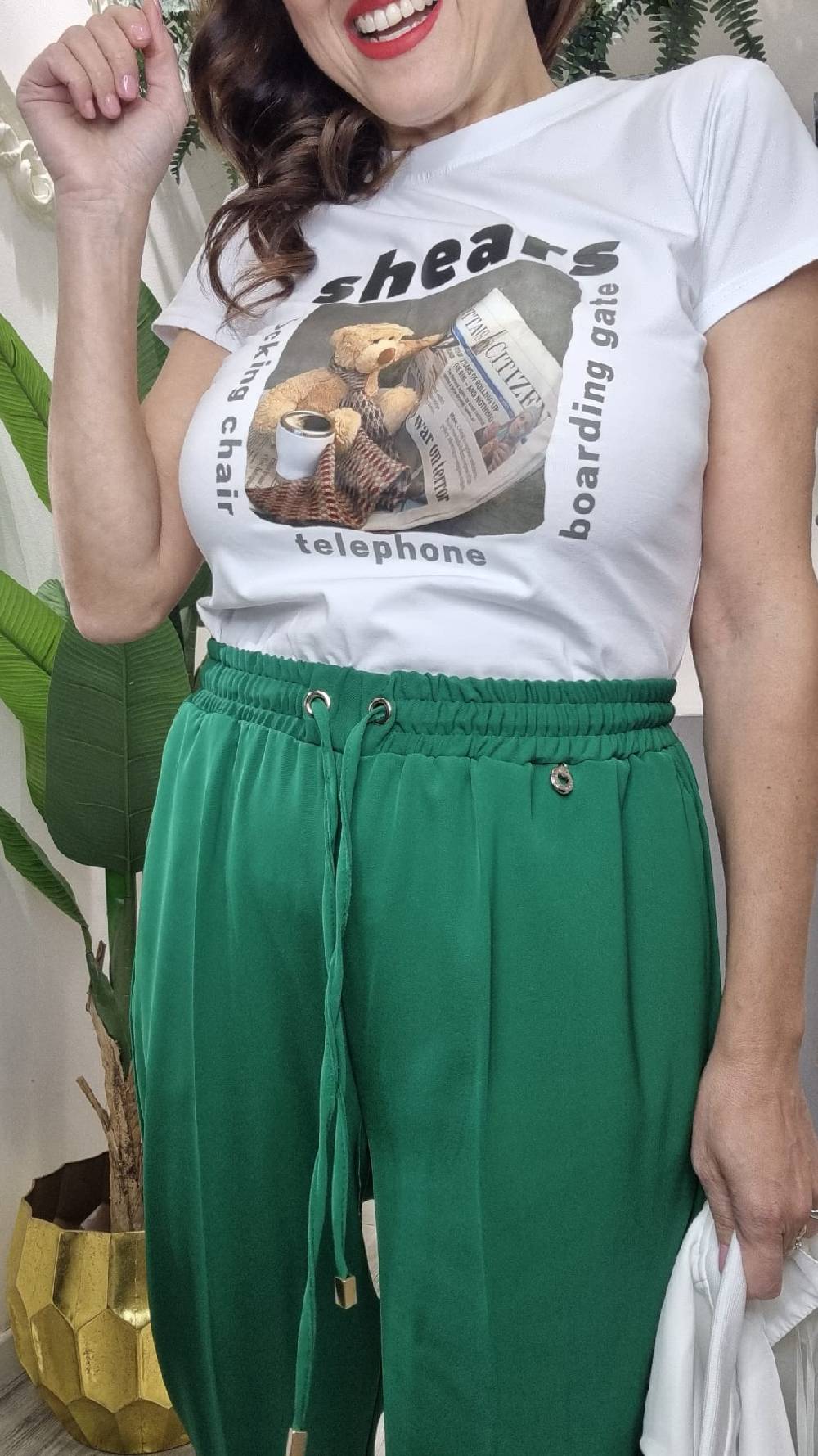 Le Chicche Pantalone Verde 213 Offerta temporanea