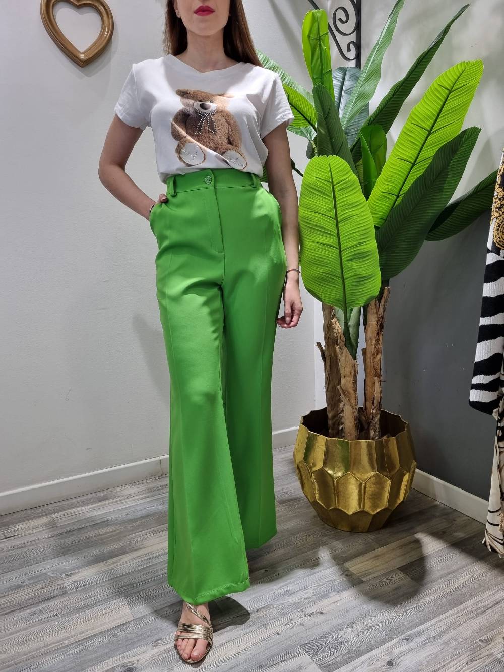 Le Chicche Pantalone Zampa 956 Saldi Di Fabbrica
