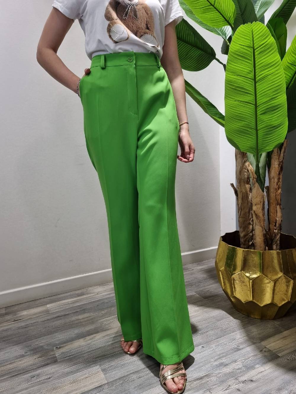 Le Chicche Pantalone Zampa 956 Saldi Di Fabbrica