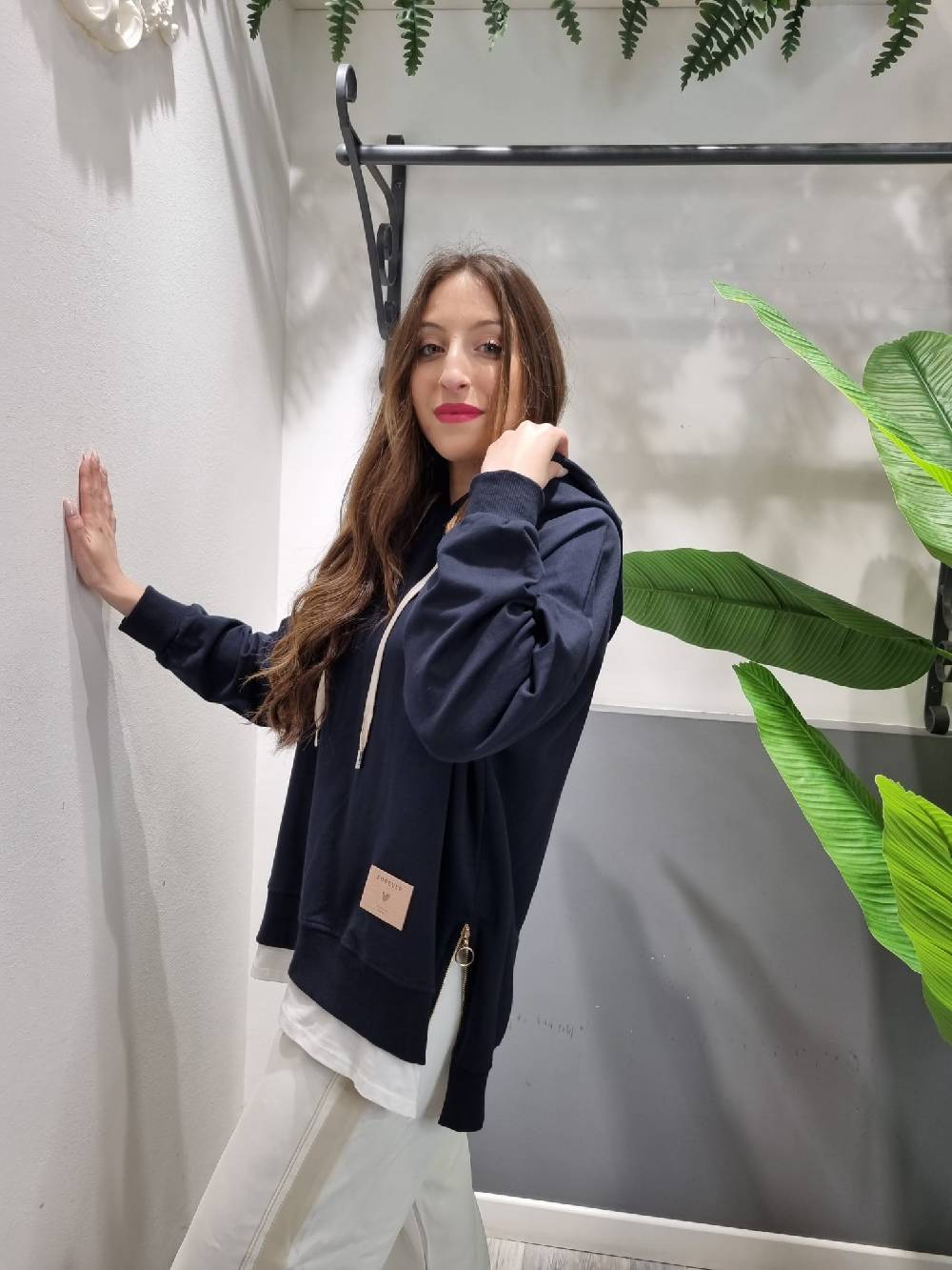 Le Chicche Felpa Cuore Cappuccio In vendita