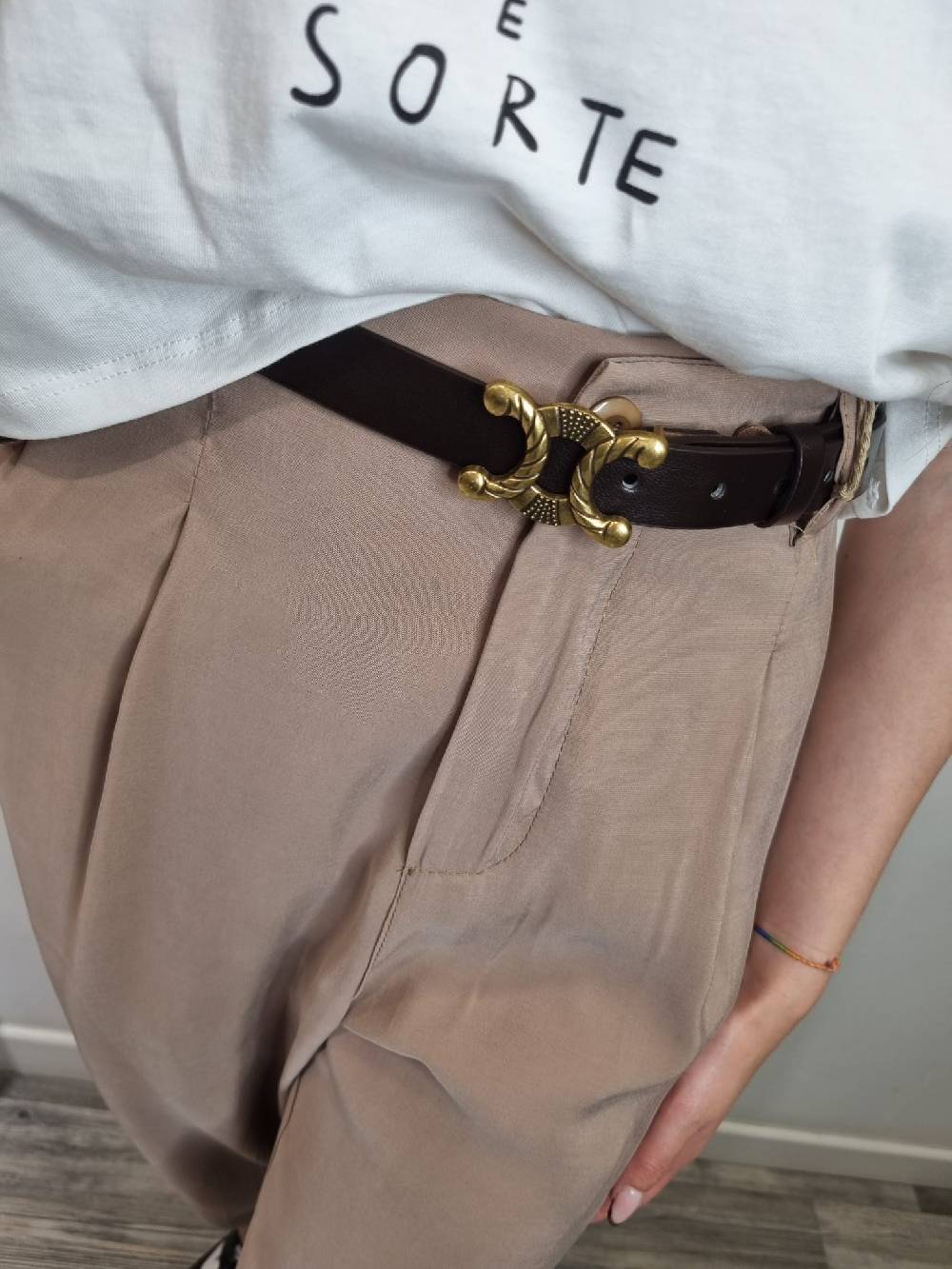 Le Chicche Pantalone Nocciola 321 Italia