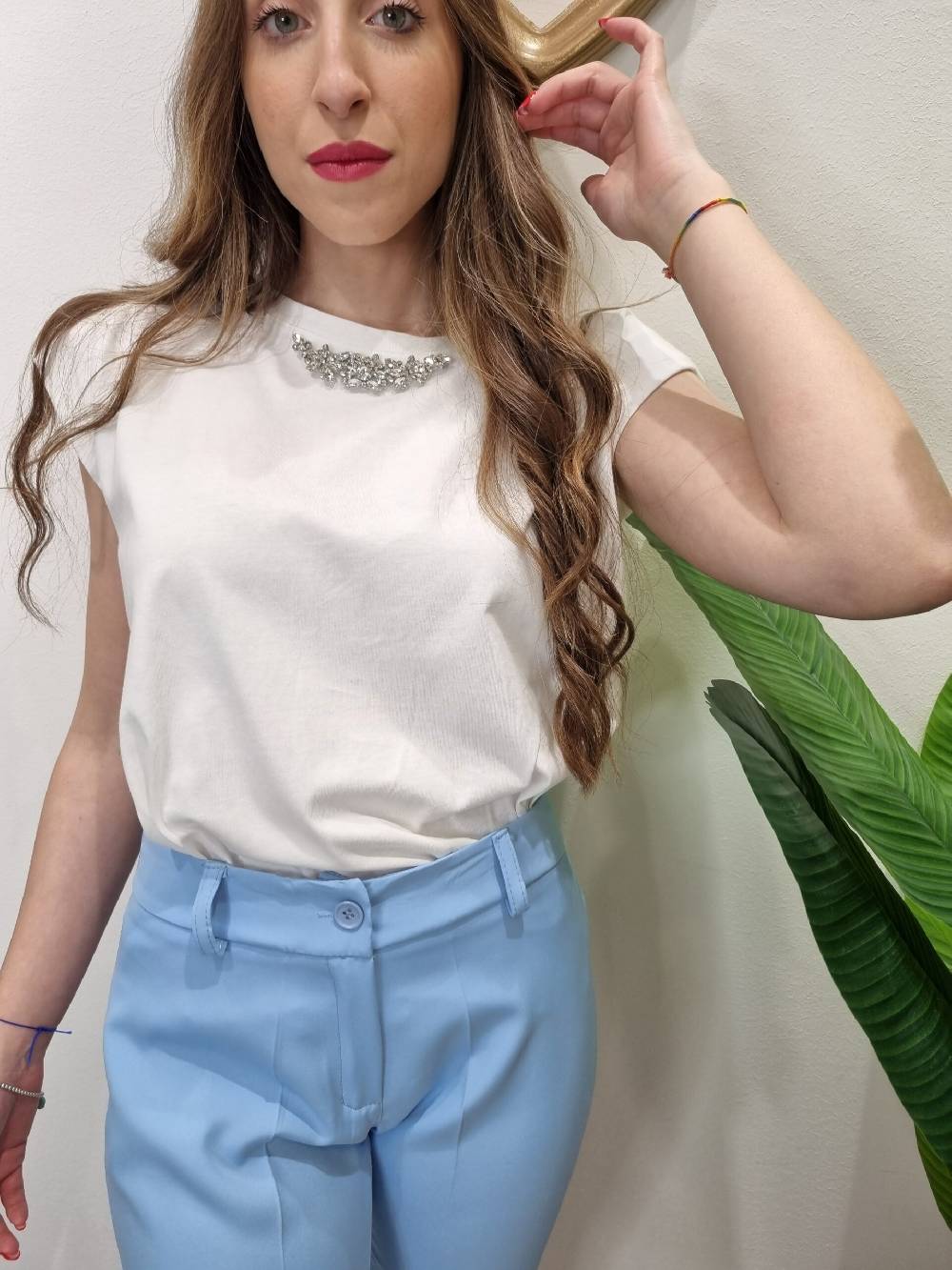 Le Chicche Pantalone Azzurro Cielo Convenienza