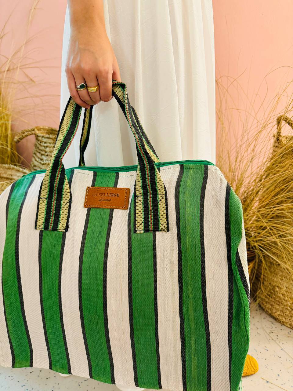 La Sellerie borsone TULUM verde Black Friday Prezzi