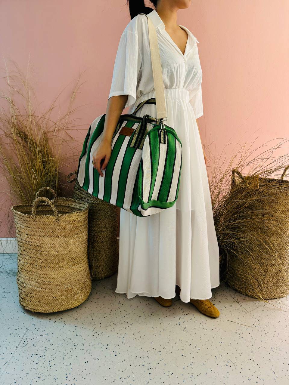La Sellerie borsone TULUM verde Black Friday Prezzi