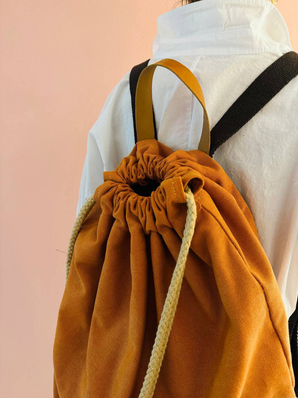 La Sellerie COUNTRY backpack orange Sconto
