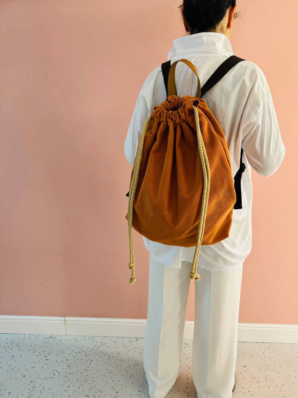 La Sellerie COUNTRY backpack orange Sconto