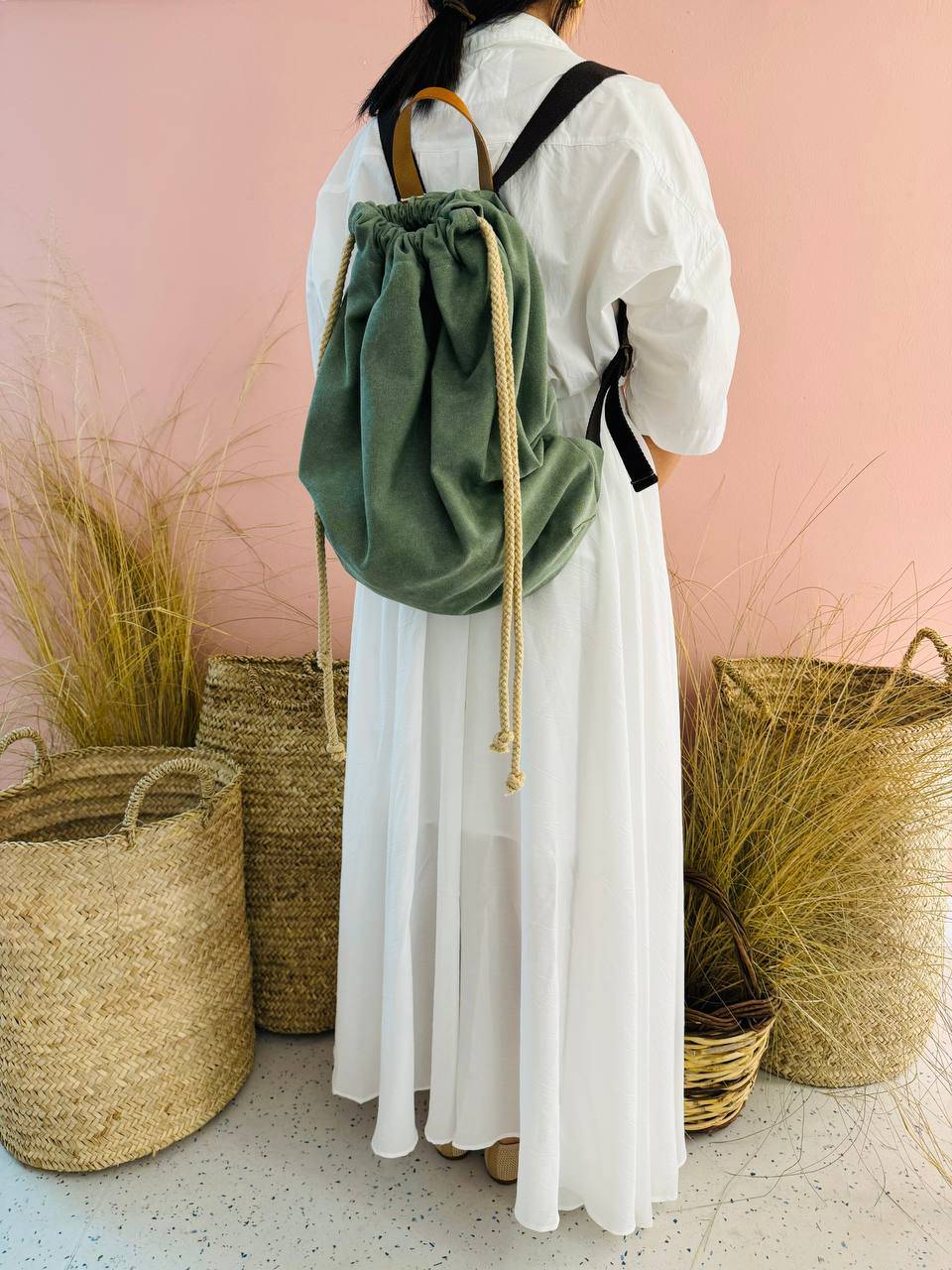 La Sellerie COUNTRY backpack green Offerta